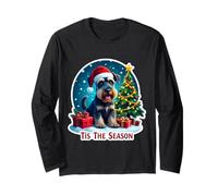 Tis The Season - Schnauzer Standard Merry Christmas Maglia a Manica