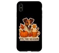 Tis The Season Smooth Fox Terrier Cane Autunno Autunno Zucca Custodia per iPhone XS Max