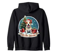 Tis The Season Staffordshire Bull Terrier Dog Christmas Christmas Felpa con Cappuccio