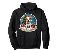 Tis The Season Staffordshire Bull Terrier Dog Christmas Christmas Felpa con Cappuccio
