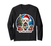 Tis The Season - Terrier di Grano Morbido Rivestito per Natale Maglia a Manica