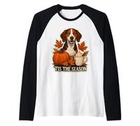 Tis The Season Treeing Walker Coonhound Cane Autunno Autunno Carino Maglia con Maniche Raglan