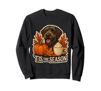 Tis The Season Wirehaired Pointing Griffon Dog Autunno Autunno Felpa