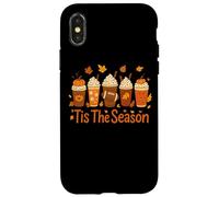 Tis The Season Zucca Spice Latte Autunno Custodia per iPhone X/XS