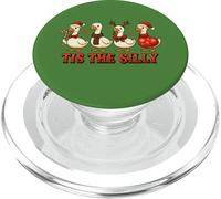 Tis the Silly Funny Goose Christmas Holiday Oche Umorismo PopSockets PopGrip per MagSafe