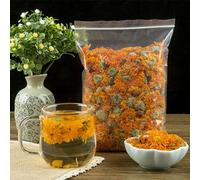 Tisana Biologica Cinese Alla Calendula Calendula Officinalis Tè Ai Veri Fiori Elimina Il Calore Tè Freddo Adatto per Cucinare E Decorare Tisana Verde Biologica (500g)