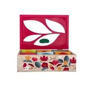 Tisana Collection - Cofanetto in Legno Rosa con 30 Tisane e Infusi Bio in Filtro - 6 scomparti