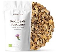 Tisana Depurativa BIO alla Radice di Bardana (200g) | Ideale per Pelle Impura e Detox Fegato | Taglio Tisana per 100 Tazze | REPLANTEA