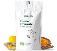 TISANA DRENANTE REPLANTEA® 100% BIO 100g (50 Tazze) | Tisana Detox con Matcha, Mate, Zenzero, Curcuma, Cannella e Menta