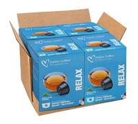 TISANA RELAX (64 Capsule) per Nescafé Dolce Gusto, 4 Confezioni da 16 Capsule, Infuso Rilassante alle Erbe, Gusto Morbido e Delicato, Ideale per la Sera