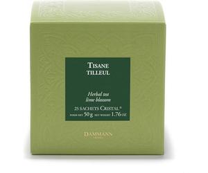 Tisane fiori di tiglio de Dammann Frères 25 bustine di tè Cristal
