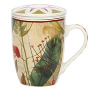 Tisaniera Infusiera Rose e Tulipani Mirabilia rosso con filtro e coperchio