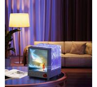 Tischdeko Hochzeit Proiettore di luci notturne per camera da letto, con denti blu integrati, 4 modalità di illuminazione e 3 temi sonori, rumore bianco, per casa, relax, feste, musica (bianco, 12, 8 x