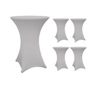 Tischhusse 80cm Grigio 5x Stretch Fodera Tavolo da Bistrot Tavolino Rivestimento