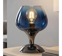 Tischlampe Tischleuchte Globo Blu Vetro 1 Luce E27 LED H 20,5 cm