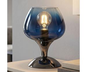 Tischlampe Tischleuchte Globo Blu Vetro 1 Luce E27 LED H 20,5 cm