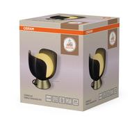 Tischlampe Wiro OSRAM E14 Nera Metallo Vetro Stanza H:21 cm Interno