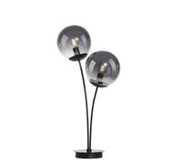 Tischleuchte Camera Vetro Schermo Grigio Fumo 60 CM Grande E14 Lampada Comodino