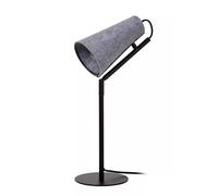 Tischleuchte Comodino Feltro Grigio Nero 51,5 CM E14 Tavolo Camera da Letto
