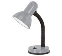Tischleuchte H30cm Argento E27 Lampada da Tavolo Lettura Retrò Parete