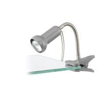 Tischleuchte H30cm E14 Argento Lampada da Tavolo Interno Lampada Lettura Parete