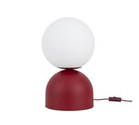 Tischleuchte Rosso Metallo Comodino Camera da Letto 52 CM E27 Tavolo Blendarm