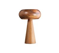 Tischleuchte Tischlampe Pilzform Retro Legno & Eisen Natur 36 cm E14