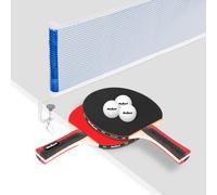Rebel Set di racchette da ping pong con rete 2 racchette 3 palline RBA-4002