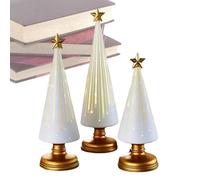 Tischweihnachtsbaum | Kleines Stern-Ornament-Set aus Kunstharz | Niedliche Weihnachtsbaumfigur | Für die Weihnachtsfeier im Wohnzimmer, auf dem Schreibtisch, der Küchentheke oder im Schlafzimmer
