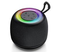 Tisco Cassa Bluetooth Portatile Mini, Speaker Wireless con Bluetooth 5.3, 24H di Autonomia, Suono Surround 360°, Impermeabile, Luci RGB, TWS/SD, Ideale per Feste/Viaggi/Esterni (Nero)
