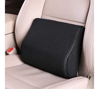 TISHIJIE - Cuscino di supporto lombare in memory foam per auto, per sedile auto, sedia da ufficio, reclinabile, ecc. (nero)