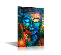 TISHIRON Decorazione da parete colorata astratta testa di Buddha arte da parete poster zen moderna decorazione per la casa soggiorno studio camera da letto stampe su tela pittura appendere immagini
