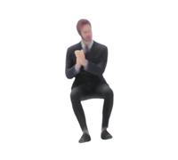 TISHITA 1:64 Diorama Uomo Figura Miniatura Personaggio Micro Paesaggio Mini Modello Micro Layout, Style B