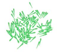 TISHITA 100 Pezzi di Punte Morbide di Ricambio in Plastica Nera Mm per Freccette Elettroniche per Uso Interno/Giallo/Viola, Verde