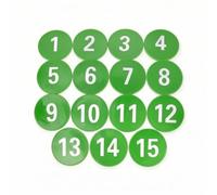 TISHITA 15 Pezzi Dischi Allenamento Bambini Marker Allenamento Piatti in PVC per Marcare Percorsi E Confini a Terra Adatti a Esercizi Agilità Educazione Fisica Scuola Centro Sportivo, Verde