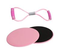 TISHITA 2 Pezzi Dischi da Scivolamento Dischi per Allenamento Pattini a Scorrimento con Design Portatile E Versatile Adatto per Stretching di Spalle Petto E S, Rosa