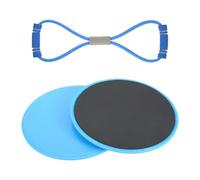 TISHITA 2 Pezzi Dischi da Scivolamento Dischi per Allenamento Pattini a Scorrimento con Design Portatile E Versatile Adatto per Stretching di Spalle Petto E S, Blu