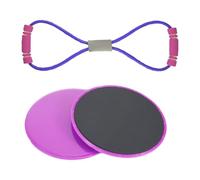 TISHITA 2 Pezzi Dischi da Scivolamento Dischi per Allenamento Pattini a Scorrimento con Design Portatile E Versatile Adatto per Stretching di Spalle Petto E S, Viola