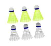 TISHITA 3 Pezzi Volano Badminton Volano Allenamento Volano Nylon Resistente Volano Pratico Realizzati in Nylon Durevole per Una Lunga Durata Adatti per, 6 Pezzi