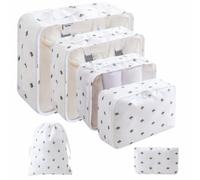 TISHITA 6 Pezzi Borsa Piatta Traspirante | Leggero, Borse Organizer per Bagagli, Durevole, Armadio, Studenti Fuori Sede,