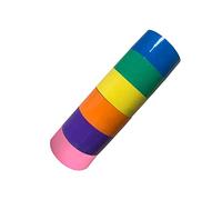 TISHITA 6 Pezzi Nastro Rotolante Palla Appiccicosa Colorata Mestieri Creativi Fai-da-Te per Regali per Adulti, 4,8 cm