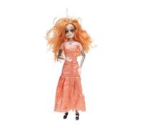 TISHITA Bambola Zombie Appesa Ornamento di Halloween Statuetta da Appendere Decorazione da Oggetto Realistico con Struttura Robusta Adatta per Festiva, Orangina