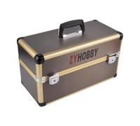 TISHITA Borsa per Il Trasporto di radiocomandi RC, Robusta, Leggera, Antiurto, Portatile, per aeroplani e trasmettitori RC, Colore Grigio.