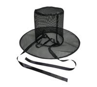TISHITA Cappello da Strega Nero in Rete, Accessorio per Costumi di Giochi di Ruolo, Carnevale E Altre Feste in Maschera.