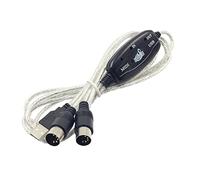 TISHITA Cavo Adattatore con Connettore Da MIDI a USB Plug And Out, Lunghezza 2 Metri (6,56 Piedi).
