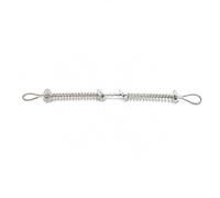 TISHITA Cavo in Acciaio Inox 304 con Guaina a Molla Antiruggine Cavo di con estremità Anello Fleibile per Tecnici Oleodinamici, 304 2MM X 200MM