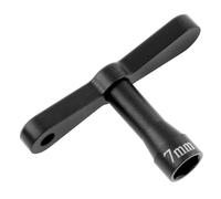 TISHITA Chiave per Dadi Strumento per Ruote Chiave a T Manicotto Esagonale con Attacco da 7mm per Dadi M4 Adatto per Sostituzione Pneumatici su Automodelli E, Nero