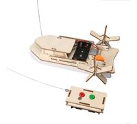 TISHITA Children Science Learning Kit Barca a Remoto Modello Fai da Te Nave Telecomandata Imbarcazione Giocattolo Educativa Spinta Propulsione Manuale