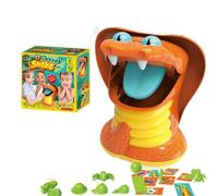 TISHITA Children Tabletop Game Gioco da Tavolo per Bambini Serpente Giocattolo Carte Pedine Plastica Corpo Sagomato Lingua Fianchi Evidenti Struttura Robusta