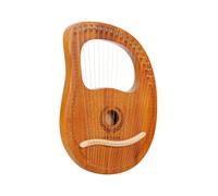TISHITA Corde Strumento Musicale custica Lyra Cornice 19 Corde con Corpo Cavo E Cornice Arcuata Adatta per Rilassante Ensemble, Arpa Lira A 19 Corde, Tipo A Scatola, Con Motivo Spiga Di Grano [1]
